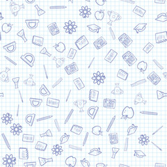 Obraz premium Back to school greeting card. Vector illustration