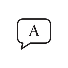 bubble speech icon logo vector illustration