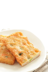 Japanese food, vegetable in fish cake