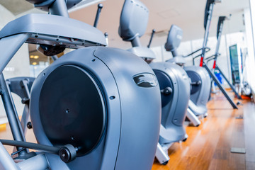 Fitness club or gym set of modern orbitrack