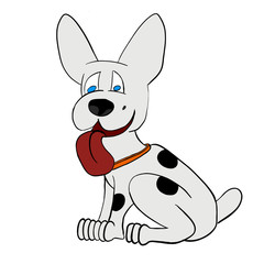 Cartoon Dog Sit