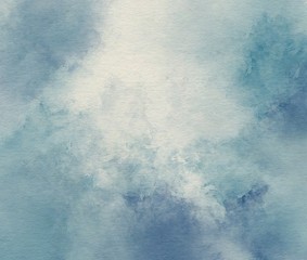 Blue watercolor abstract background