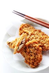 Japanes food, deep fried horse mackerel 