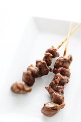 Japanese food, grilled gizzard Yakitori