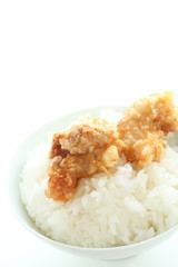 Chinese fried chicken and rice