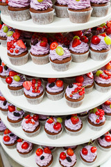 Beautiful and sweet wedding cake for newlyweds