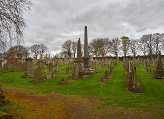 The Abbey Burial ground at Arbroath, originally for the Monks, but then taken over by the General...
