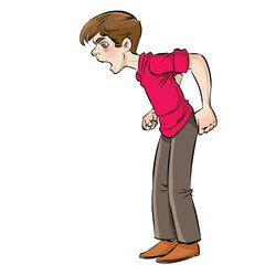 young man yelling