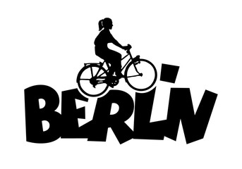 Berlin Fahrrad Fahrradfahrerin