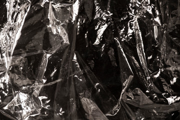 The texture of the plastic film