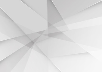 White and grey background. Corporate technology modern design. Pattern style geometric. Abstract modern background used about technology or product presentation backdrop. Vector illustration.