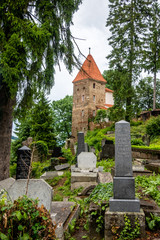 Fototapeta na wymiar The Saxon German Cemetery On The Hill, Sighișoara, Transylvania, Romania (Cimitirul Bisericii Din Deal)