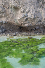 Balandra beach, between the desert and the sea of cortes, La Paz Baja California Sur. Mexico