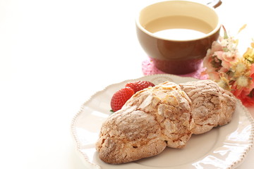 almond and sugar crossiant for french bread image