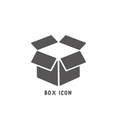 Box icon simple flat style vector illustration.