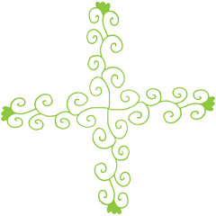 hand drawing eco and nature background from plant elements. vector doodle illustration