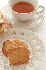 Homemade caramel rusk for sweet snack food image