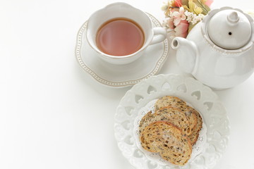 Homemade sesame rusk, baked sesame french bread