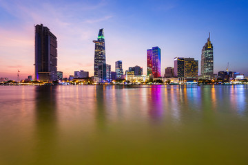 Obraz na płótnie Canvas Ho Chi Minh city skyline
