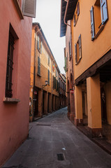 Fototapeta na wymiar Old street in Italy Tuscany Italian architecture