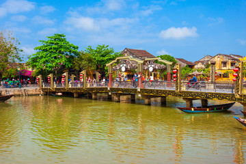 Fototapeta premium Ancient bridge in Hoi An