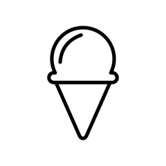 Ice cream icons. Summer dessert, tasty food