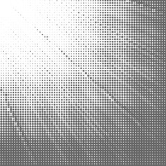 Halftone Pattern. Set of Dots. Dotted Texture on White Background. Overlay Grunge Template. Distress Linear Design. Fade Monochrome Points. Pop Art Backdrop.