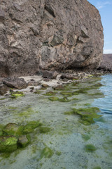 Balandra beach, between the desert and the sea of cortes, La Paz Baja California Sur. Mexico