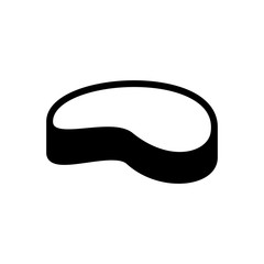 Meat icon vector logo template on white background