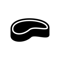 Meat icon vector logo template on white background