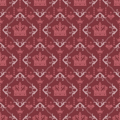 seamless pattern with crowns