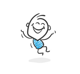 Stickman Blue: Happy, lucky. (Nr. 37)	