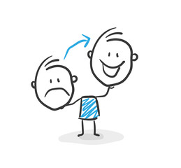 Stickman Blue: Positive. (Nr. 39)	