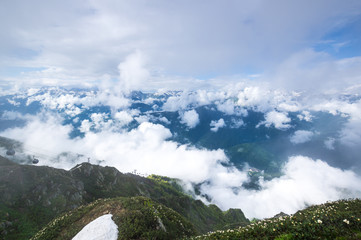 View of Caucasian mountains