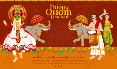 Happy Onam festival design