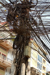 Electric wire mess