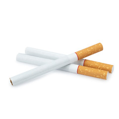 Cigarette isolated on a white background