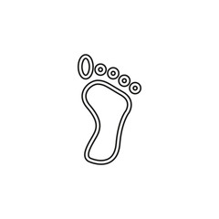 footprint vector icon