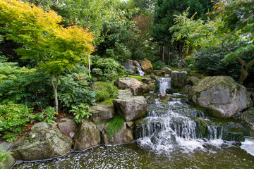 Natural wild waterfall