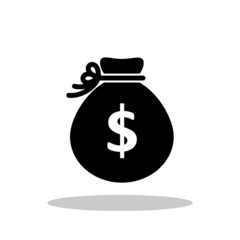 Money Bag icon in trendy flat style. Vector Illustration EPS 10.