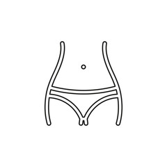 women waist vector icon