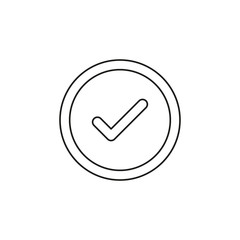 Check mark vector icon