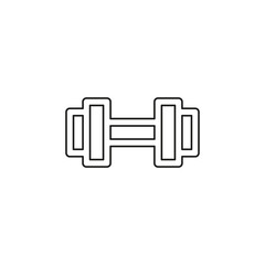 fitness barbell vector icon