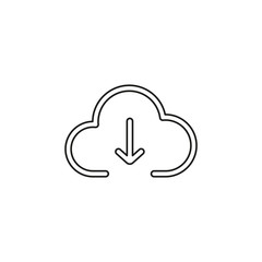 Download cloud vector icon