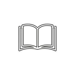 Open book vector icon