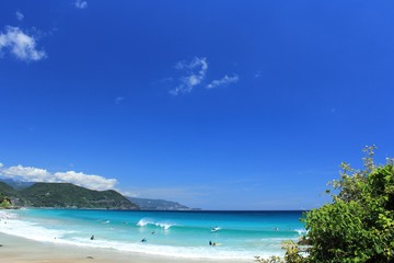 伊豆下田　夏の白浜大浜