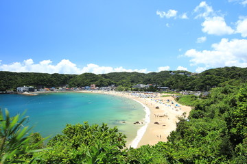 伊豆下田　夏の外浦海岸