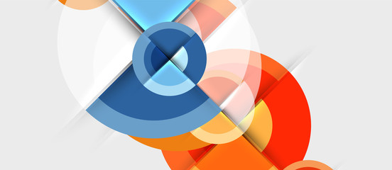 Obraz premium Geometric design abstract background - circles