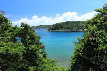 伊豆下田　夏の外浦海岸