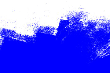 blue and white paint brush strokes background	